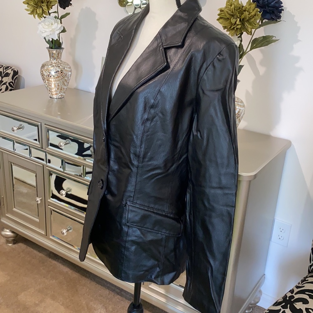 💥Genuine Leather Jacket/Blazer - Picture 2 of 4